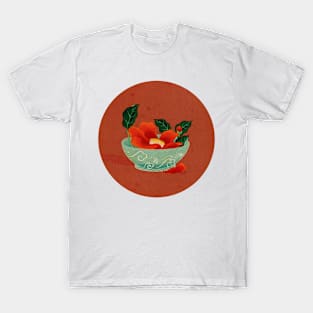 Minhwa: Camellia Bowl D Type (Korean traditional/folk art) T-Shirt